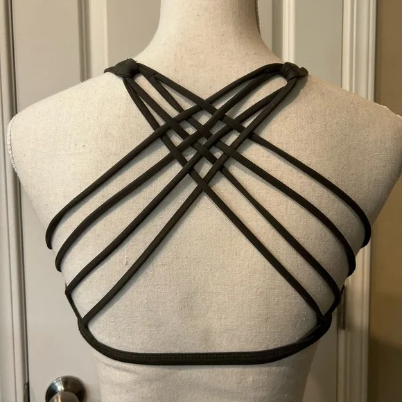 Lululemon Athletica dark green free to be wild sports bra size 4 - Picture 2 of 4